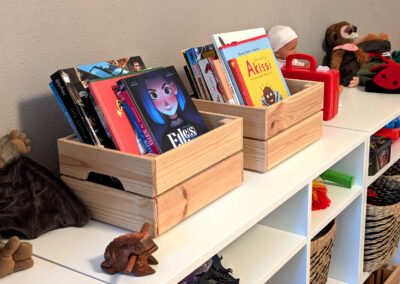 Die Bücherkisten halten für alle Interessen etas bereit.